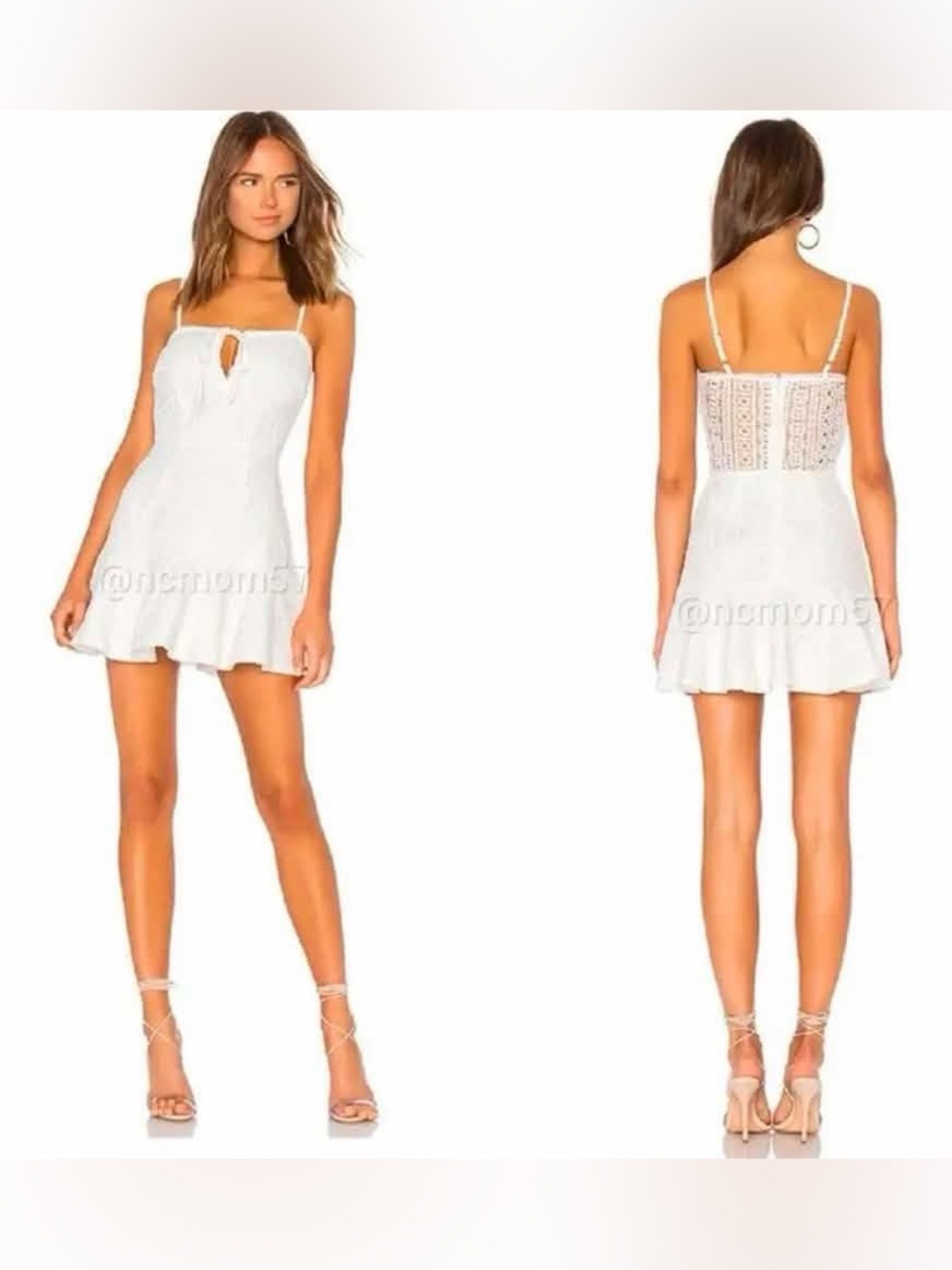 Superdown Del Crochet Keyhole Mini Dress, NEW ($80)!